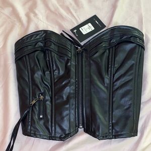 Pleather corset